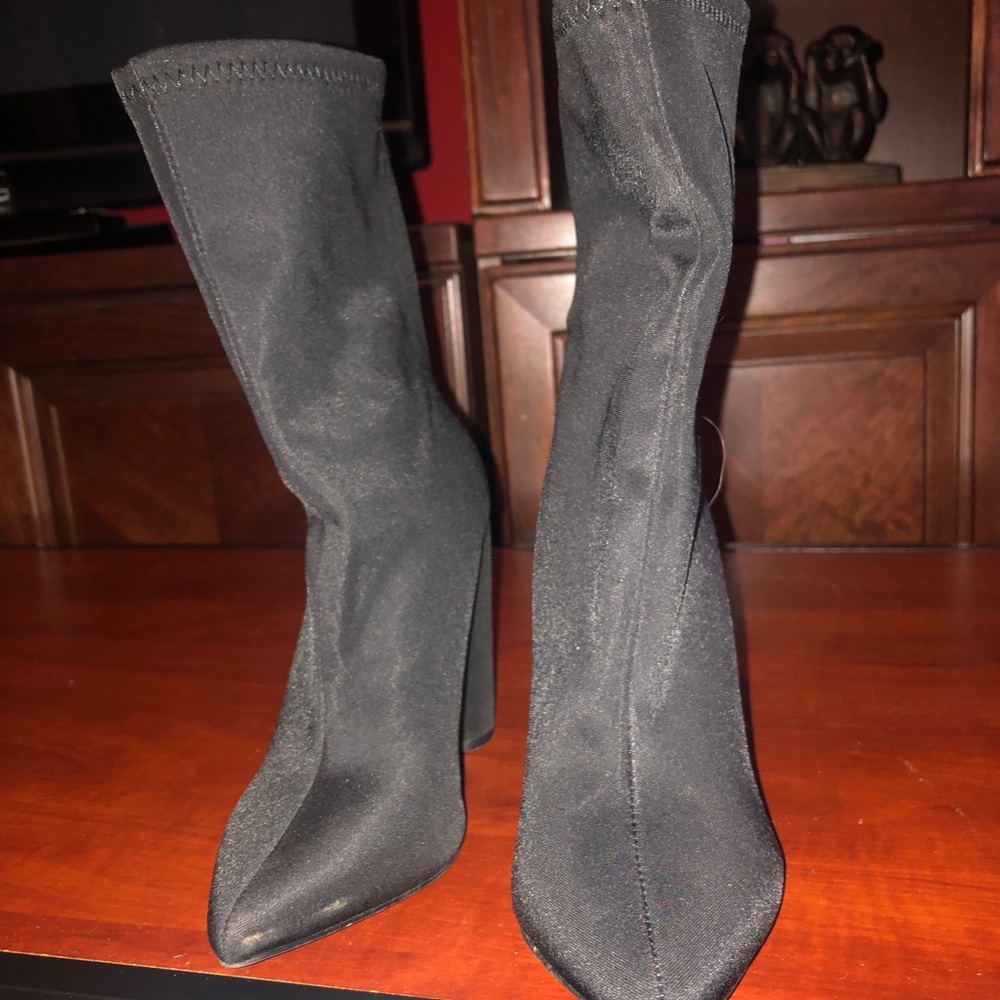 Black sock boots